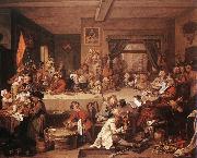 HOGARTH, William An Election Entertainment f oil painting on canvas